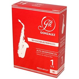 Gonzalez Alto Saxophone Reeds, Regular Cut (RC) (2 1/2)