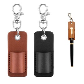Pen Holder with Metal Clip, Portable Pen Holder, Strap, Pen Holder, Pen Holder, Neck Hanger, Anti-Lost, Anti-Theft and Lost, Compatible with Ballpoint Pen Stationery Office Supplies Gift Pencil