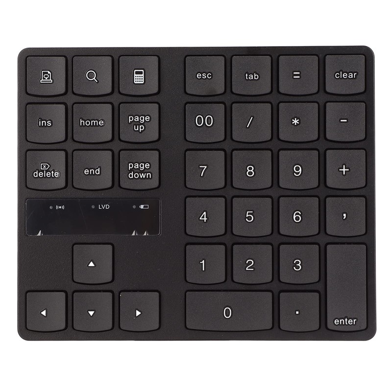 Wireless Number Pad with 35 Keys 2.4G Quiet USB Numeric