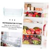SHINEOFI Detachable Fridge Side Door Organizer Transparent Storage Box for