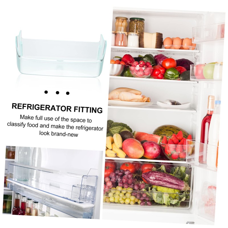 SHINEOFI Detachable Fridge Side Door Organizer Transparent Storage Box for