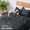 SSW HOMES Single Size Duvet Cover Set (Charcoal) - 3