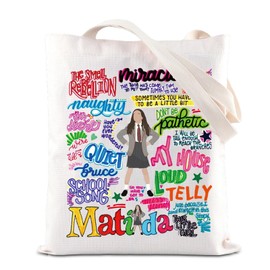 FOTAP Musical Movie Inspired Gift Musical Theatre Gift Musical Lover Tote Bag Theatre Drama Shoulder Bag (quiet tote)