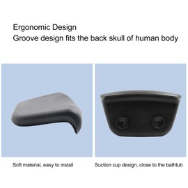 Focket Bath Pillow, Thick Soft Bath Pillow with Non Slip Suction Cups, Neck Support Pillow Bathtub Spa Pillow, Massage Spa Cushion, Relaxing Spa for Hot Tub