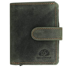 Greenburry Vintage Original RFID Leather Wallet 8 cm, bottle green