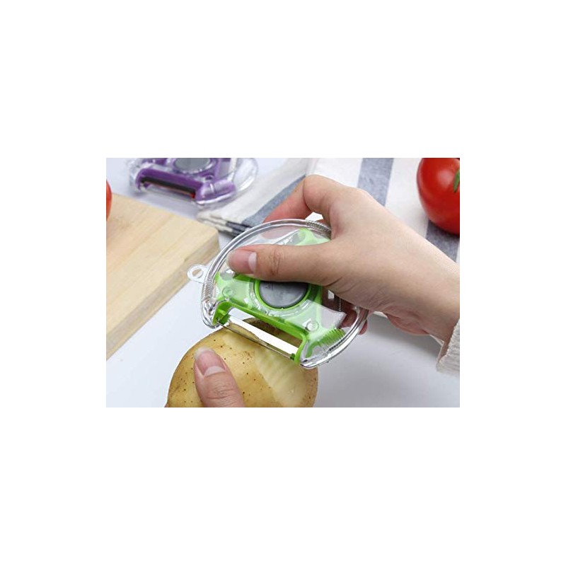 WOIWO 3 PCS Three-in-One Peeler Triangle Peeler Multi-Function Vegetable And