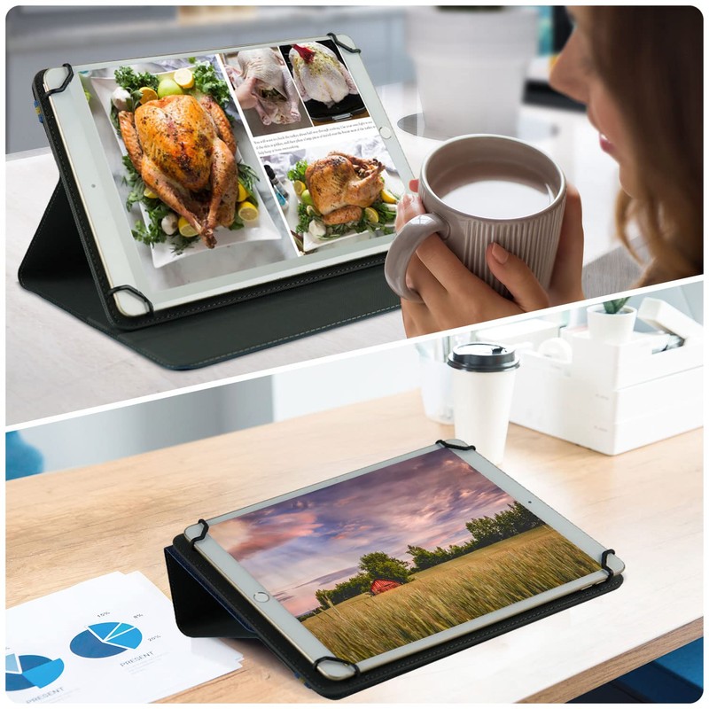 DINGGUAGUA 360° Rotation Universal Case for 9-11 Inch Tablet, Protective