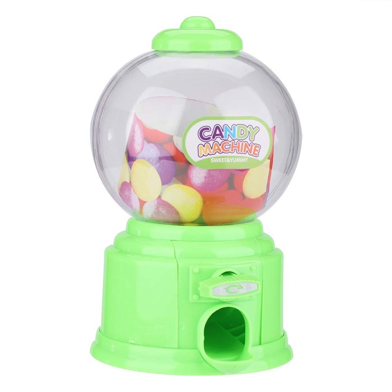 May Gifts Children Candy Machine, Plastic Mini Gumballs Dispenser Kids