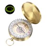TIXIPEM Camping Survival Compass [1PCS] - Copper Clamshell Classic Pocket