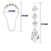 Yapicoco Shower Curtain Hooks Rings for Bathroom, 12PCS Gemstone Crystal