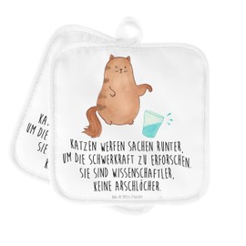 Mr. & Mrs. Panda Pot Mat Cat Water Glass Gift Funny Cat Motifs Cat Lovers Pot Holder with Saying Cat Friend Cat Cat