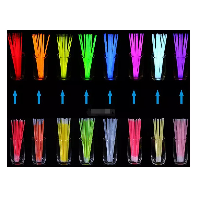 EPN 100 8'' Glow Sticks Bracelets Necklaces+Brac
