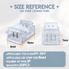 Innfeeltech 20 Pcs Strip Connector for 8MM 3 Pin LED