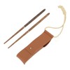 Foldable Wood Chopsticks Portable Detachable Wooden Flatware Chopsticks for Outdoor