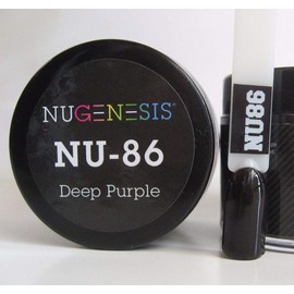 NuGenesis Nail Dipping Powder Color 1.5oz/43g jar - (NU86 DEEP PURPLE)