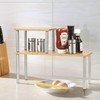 Cook N Home Counter Storage Shelf Organizer, Rectangle, 2 Tier,