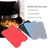 4Pcs Reusable Silicone Air Fryer Liners High Heat Resistance Food