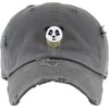KBSV-056 DGY Panda Dad Hat Baseball Cap Polo Style Unconstructed