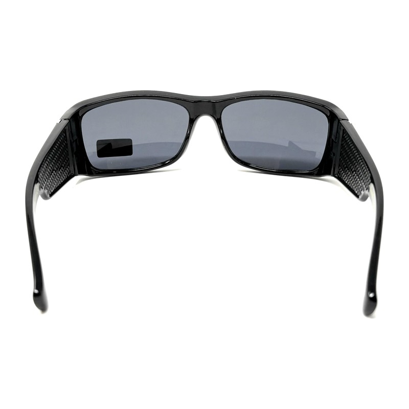 LOCS Hardcore Shades Sunglasses, Black Frame with Dark Lenses, Polycarbonate