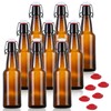 YEBODA 12 oz Amber Glass Beer Bottles for Home Brewing