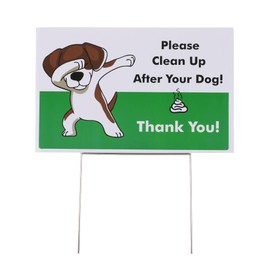 Mr. Pen- No Pooping Dog Signs for Yard