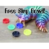 Fidget Slug and Bowl Articulating Flexible Stim Toy