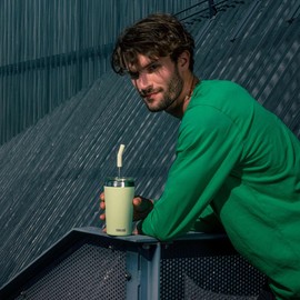 SIGG - Insulated Travel Mug Helia - Stainless Steel Tumbler with Lid, Straw and Cleaning Brush - BPA Free - 15 Oz, 20 Oz