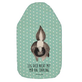 Mr. & Mrs. Panda Hot Water Bottle Skunk Attack - Gift, Stinker, Angry, Children's Hot Water Bottle, Stinki, Skunk, Bed Bottle, Grain Cushion, Hot Water Bottle