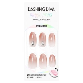 Dashing Diva Magic Press Nail Tips Almond, Attention Brown, 1 Piece / 데싱디바 매직프레스 네일팁 아몬드, 어텐션 브라운, 1개