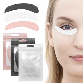 Libeauty 3 Pairs Reusable Eyelash Extension Eyepad Eyelash Lift/Tint Under Eye Gel Pad Patch Kit Soft Skin