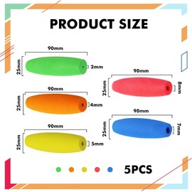 LunarCharm 5 Piece Crochet Hook Handle Set, Ergonomic Crochet Hook Handle, Ergonomic Crochet Hook Handle Attachment in Multiple Sizes - Fits Needles from 2mm to 10mm