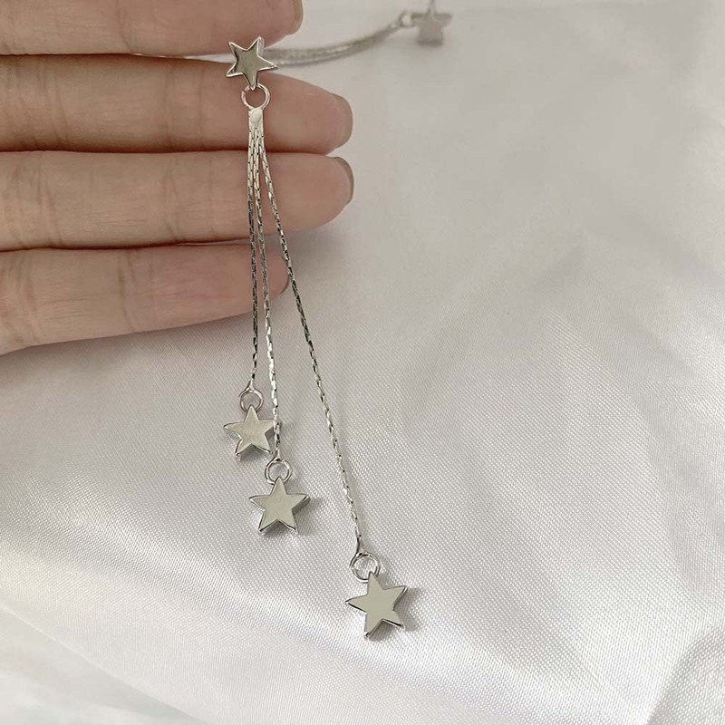 Star Long Tassel Dangle Earrings for Women Shooting Star Earrings
