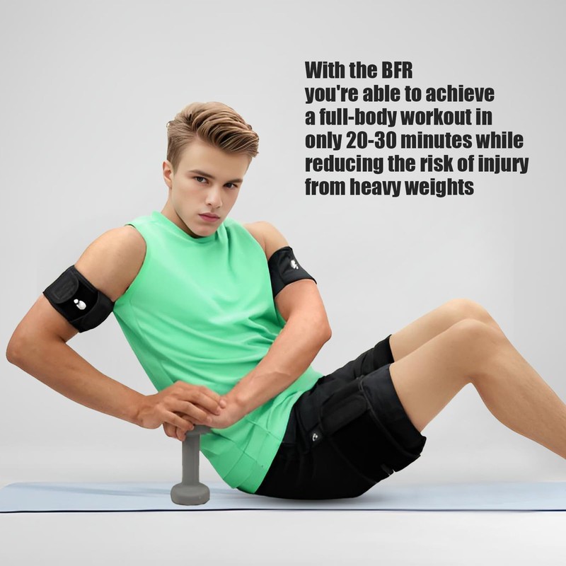 BFR Blood Flow Restriction Bands Workout, Physical Therapy Muscle Building