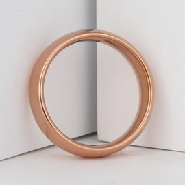 Fyrddyn 6mm 8mm 10mm Rose Gold Tungsten Rings Wedding Band Matte Comfort Fit for Men Women Size 4-15.5