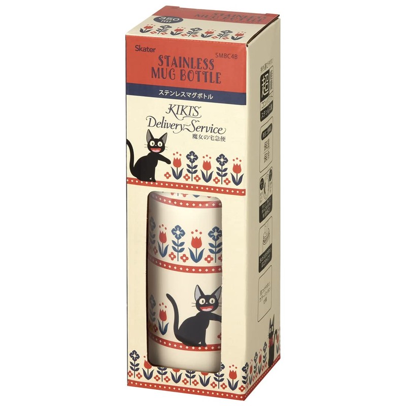 Skater SMBC4B-A Studio Ghibli Stainless Steel Mug Bottle, Kiki's Delivery