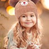 Forreen Baby Winter Hat, Pack of 2, Unisex Cute Bear