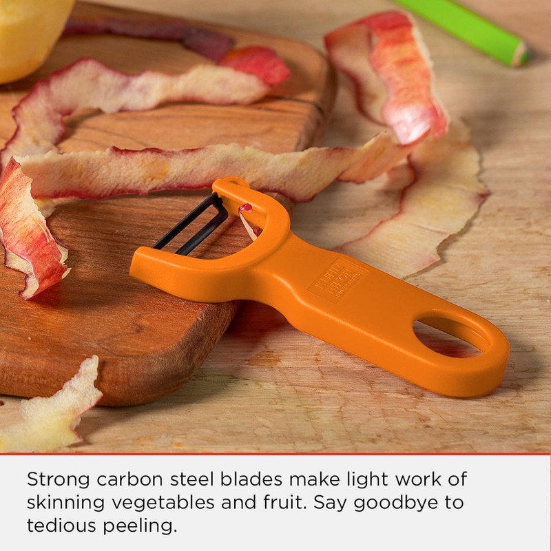 Kuhn Rikon Swiss Peeler, Plastic, Orange