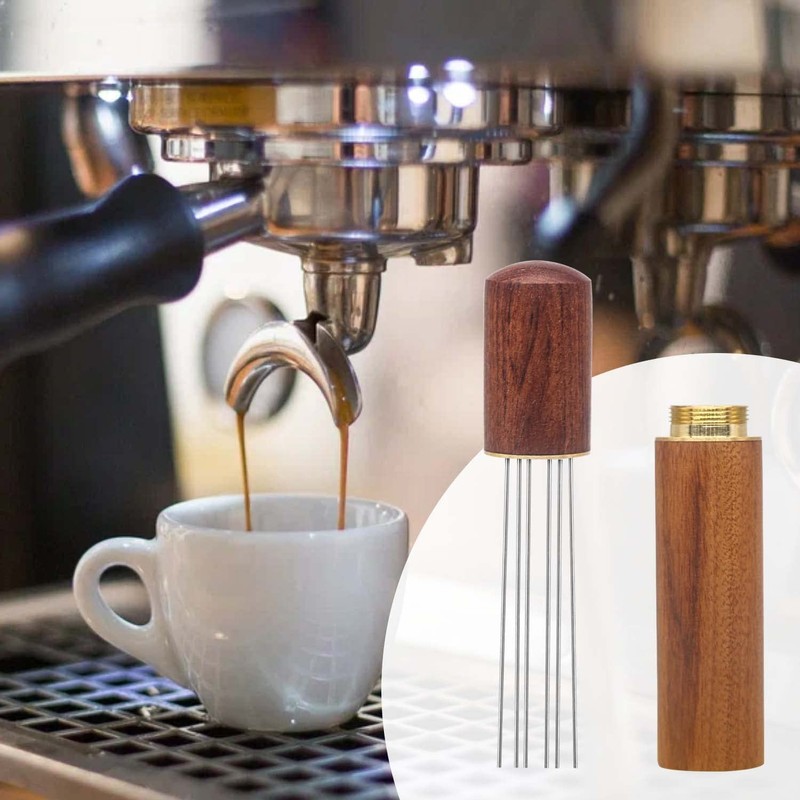 DJJUAJK Improved WDT Tool Espresso Distributor Tool with 6 Fine