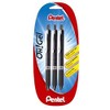 Pentel Oh Gel Retractable Rollerball Pen Solder Black