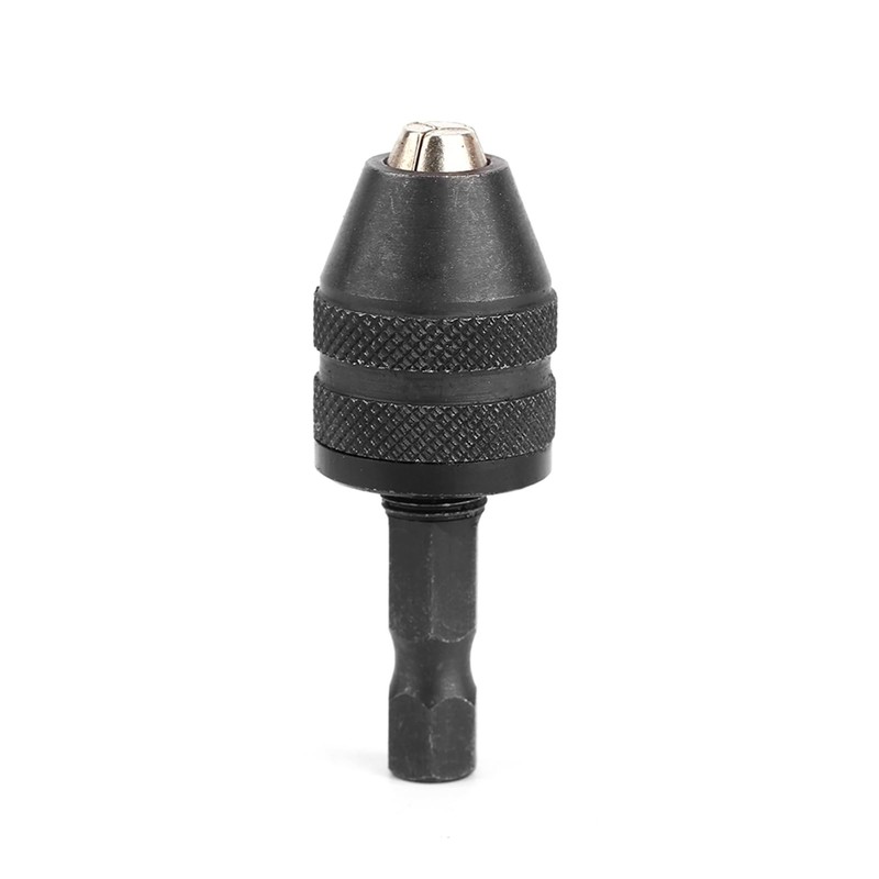 Domary Keyless Drill Bit Chuck Converter 0.3-3mm Hex Shank Adapter
