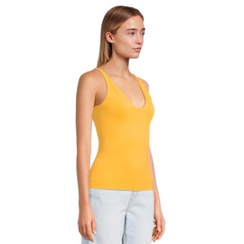 Free People Women's Seamless V-Neck Cami, Citrus Grove