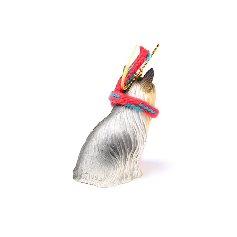 Conversation Concepts Silky Terrier Tiny Miniature One Christmas Ornament -