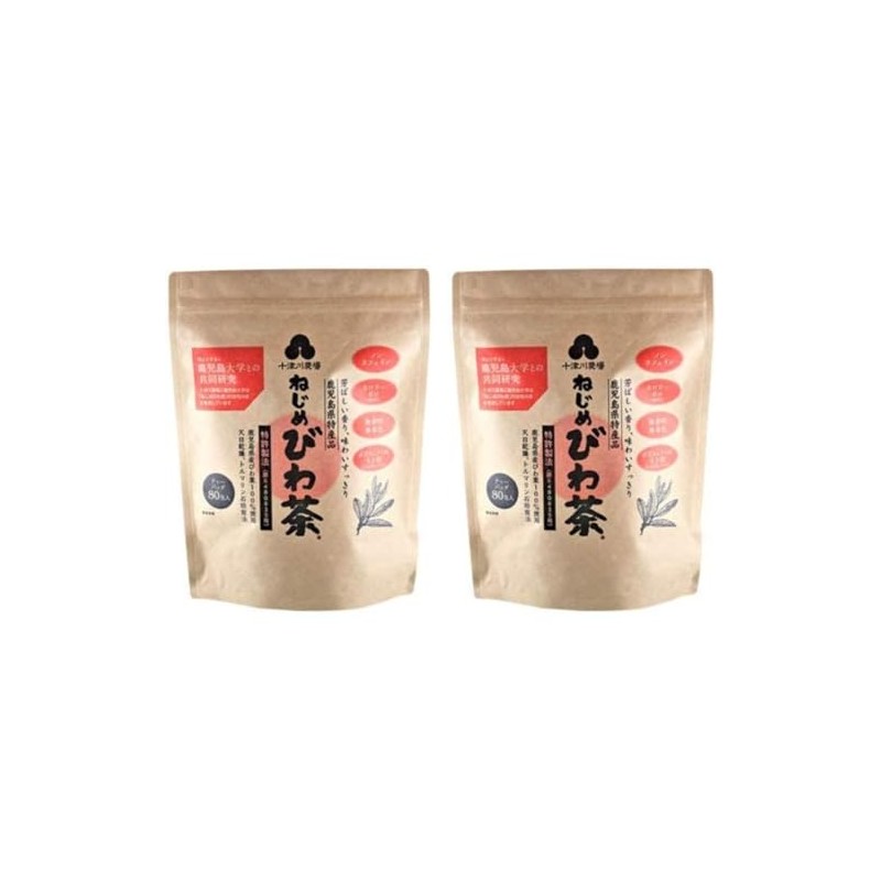 Totsukawa Farm Screw Biwa Tea 80 Packets x 2, Biwacha,