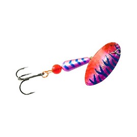 Panther Martin Salmon & Steelhead Hammered Spinning Lure, 1/2 oz, UV Purple/Flo-Red