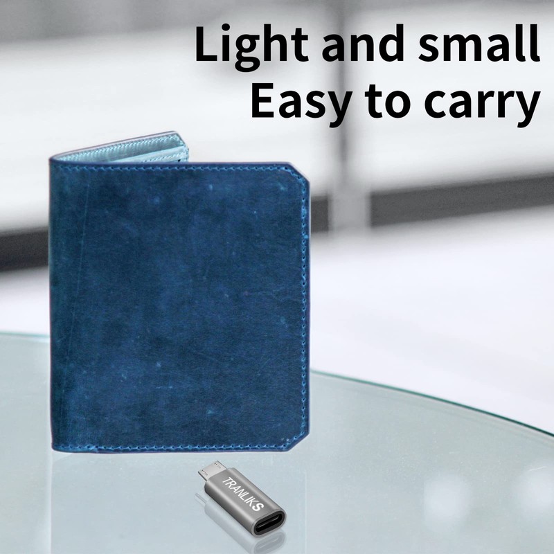 Tranliks 2 Pack Micro USB to Lighting Female Adapter for