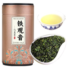 Yuexi Anxi Tieguanyin Tea Tie Guan Yin Oolong Tea Iron Goddess Oolong Tea Loose Leaf Chinese Tea High Mountain oolong Tea Orchid Oolong Tea 安溪铁观音 浓香型 乌龙茶 5.29oz/150g