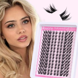 Cat Eye Lash Clusters Manga Eyelash Clusters Anime Cluster Lashes Left Right Cluster Eyelash Extensions Wispy Lash Extensions C Curly Lashes Clusters DIY 140pcs Lash Clusters by Ruairie