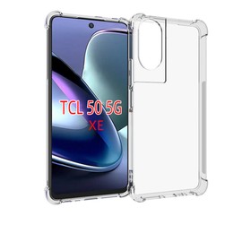 Lhyxuuk for TCL 50 XE 5G Clear Case,Acrylic Back and TPU Bumper, Shock-Absorption, Full Protection Cover Case for TCL 50 XE 5G