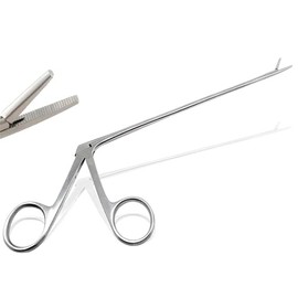 AAProTools Hartman-Noyes Alligator Ear Forcep, Serrated Jaws, 5.5" German Grade