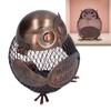 Art Wrought Iron Owl Storage Tank Metal Money Box Handicrafts
